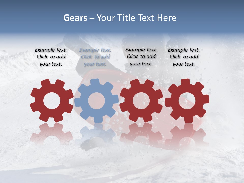 Sport Season Sled PowerPoint Template
