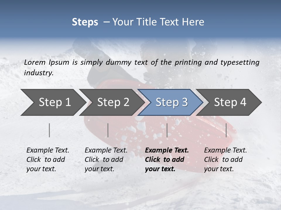 Sport Season Sled PowerPoint Template