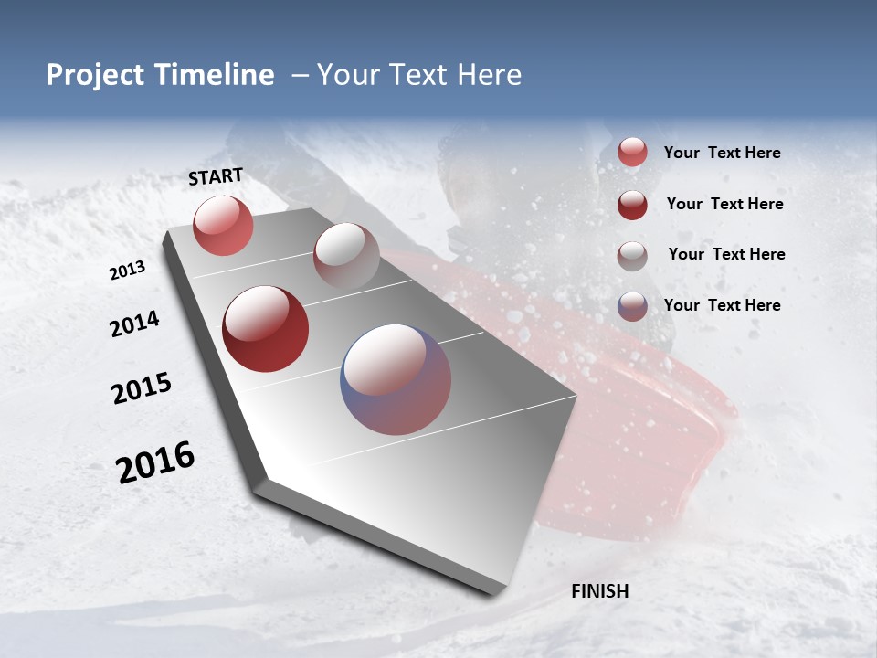 Sport Season Sled PowerPoint Template