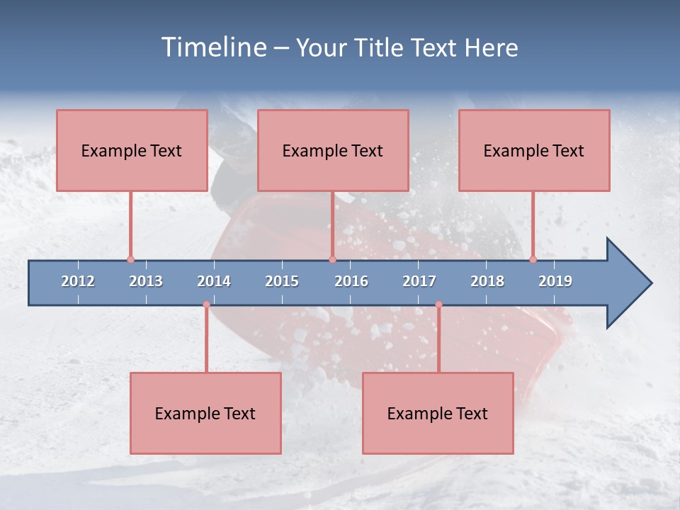 Sport Season Sled PowerPoint Template