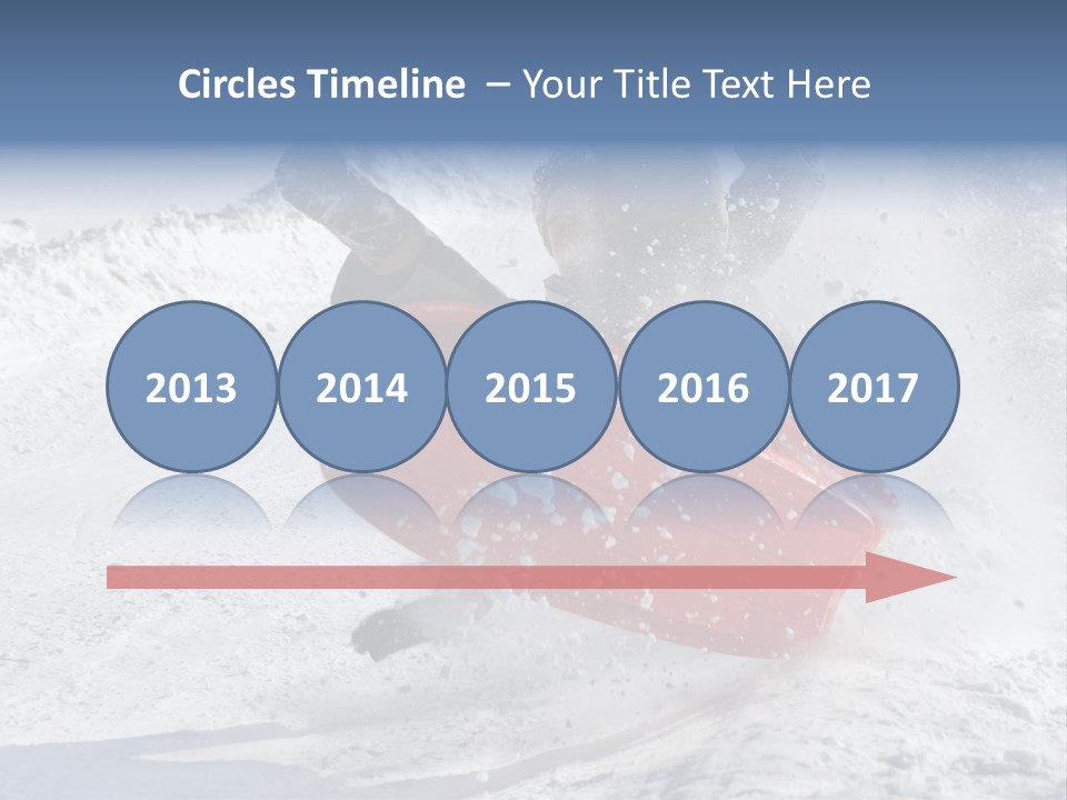 Sport Season Sled PowerPoint Template