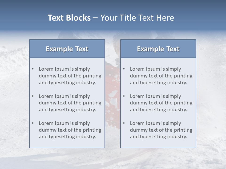 Sport Season Sled PowerPoint Template