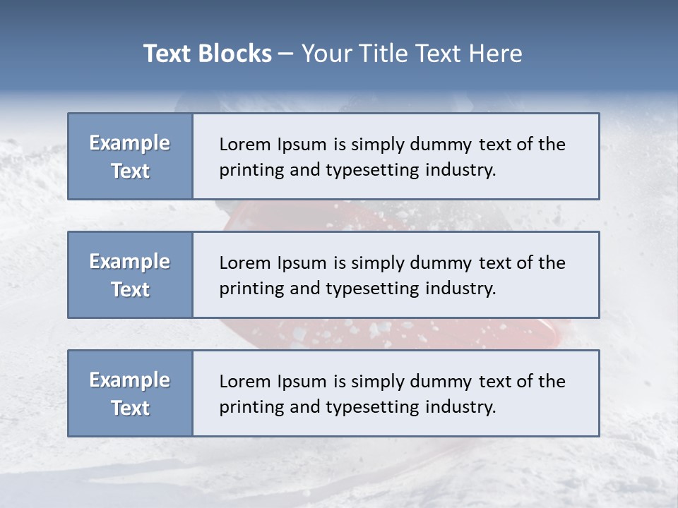 Sport Season Sled PowerPoint Template