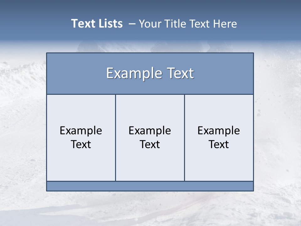 Sport Season Sled PowerPoint Template