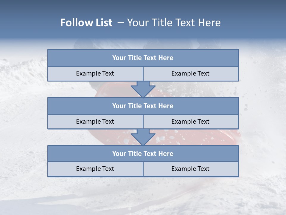 Sport Season Sled PowerPoint Template