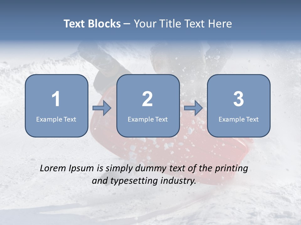 Sport Season Sled PowerPoint Template