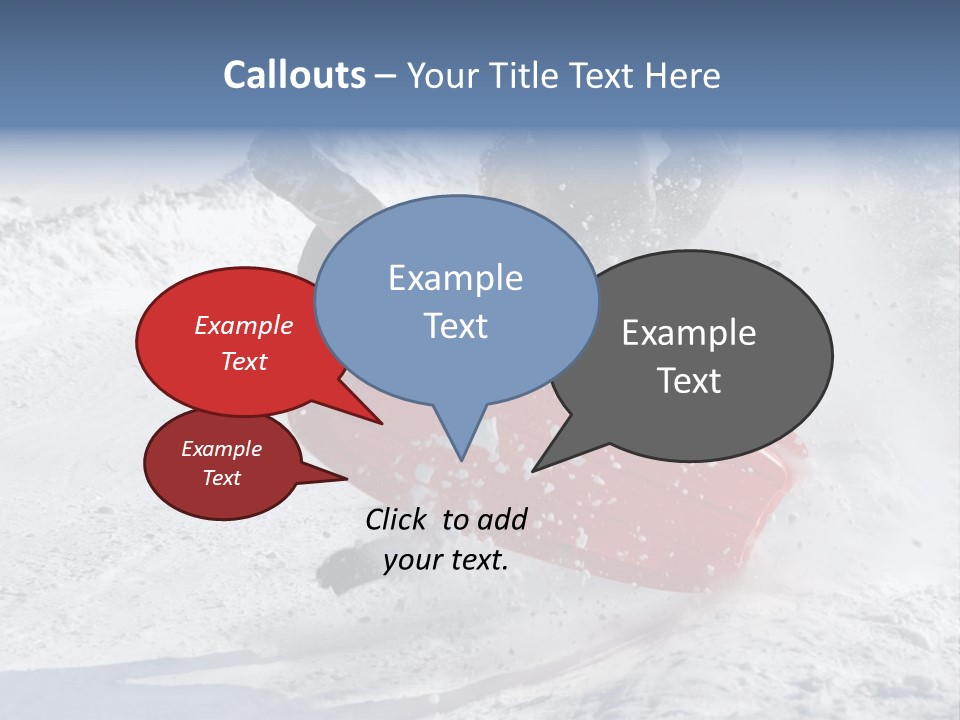 Sport Season Sled PowerPoint Template