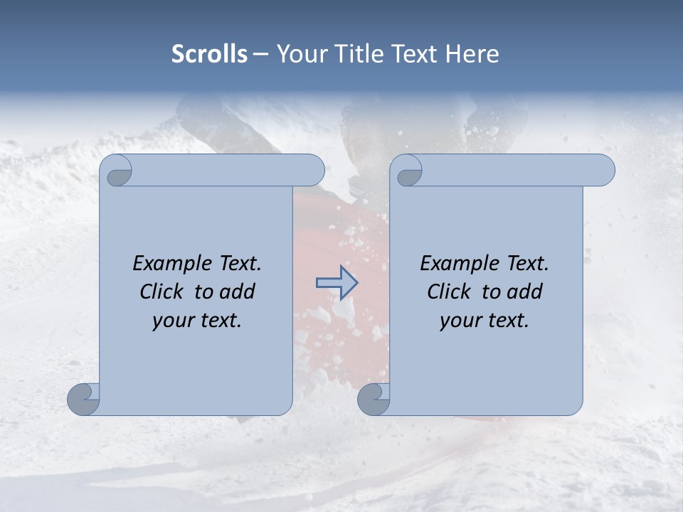 Sport Season Sled PowerPoint Template