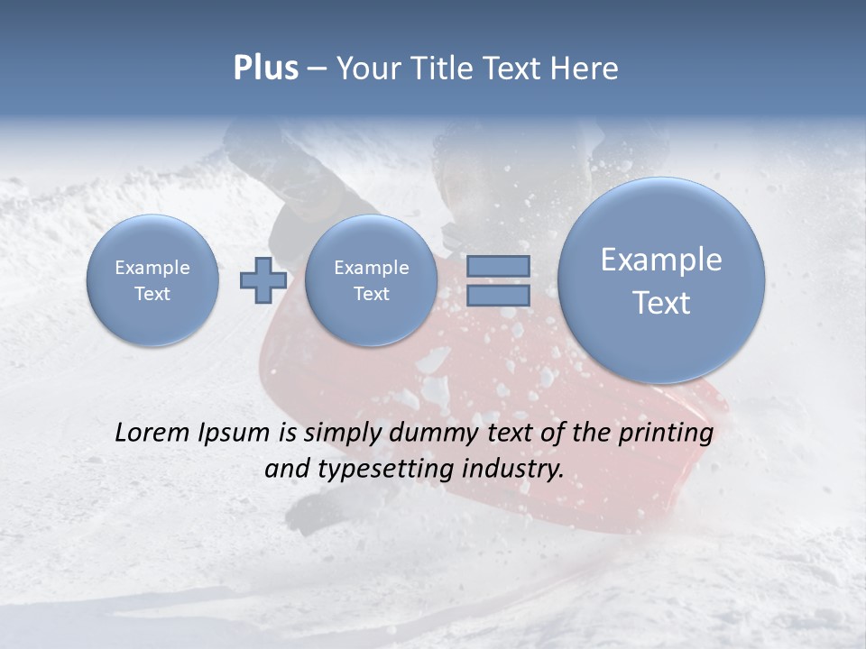 Sport Season Sled PowerPoint Template