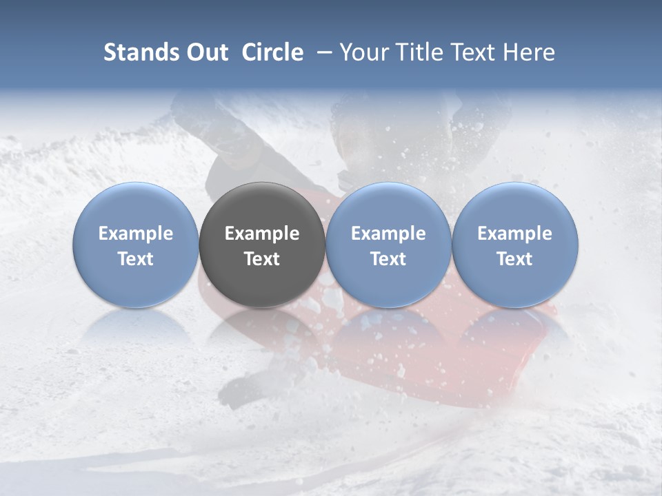 Sport Season Sled PowerPoint Template