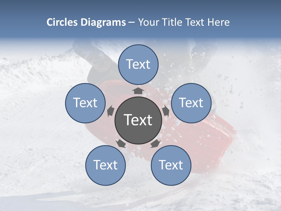 Sport Season Sled PowerPoint Template