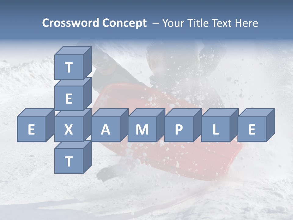 Sport Season Sled PowerPoint Template