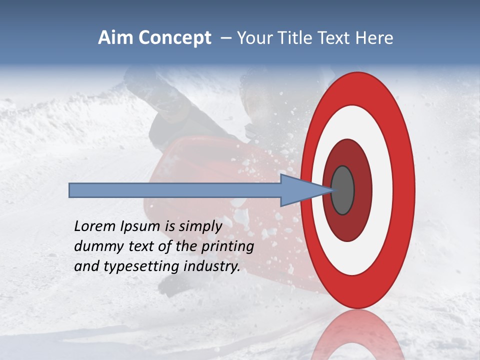 Sport Season Sled PowerPoint Template