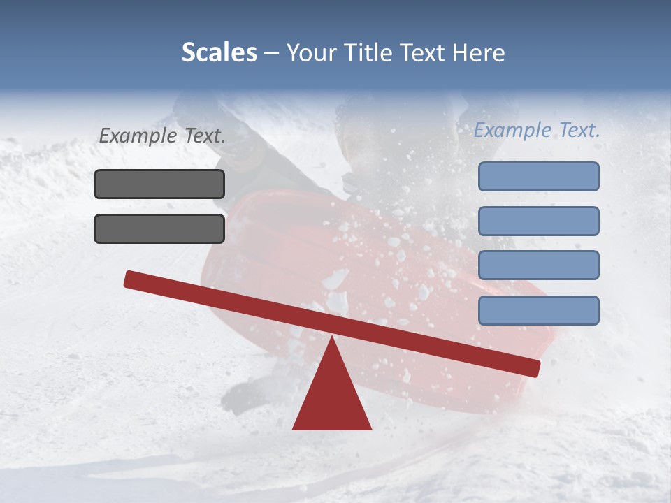 Sport Season Sled PowerPoint Template