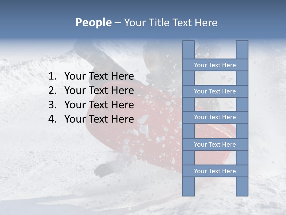 Sport Season Sled PowerPoint Template