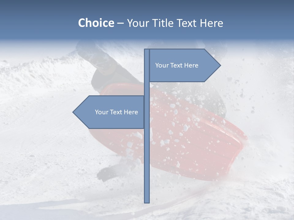 Sport Season Sled PowerPoint Template