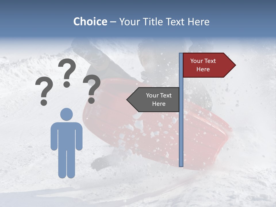 Sport Season Sled PowerPoint Template