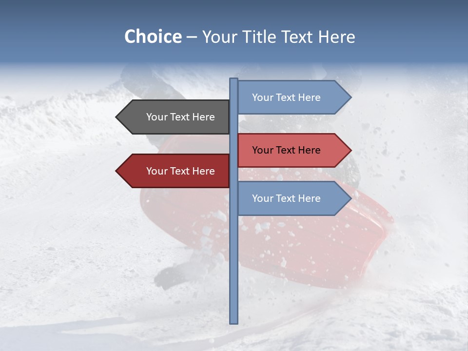 Sport Season Sled PowerPoint Template