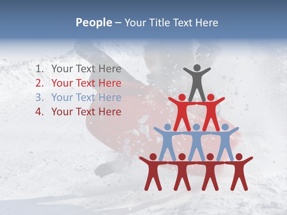 Sport Season Sled PowerPoint Template