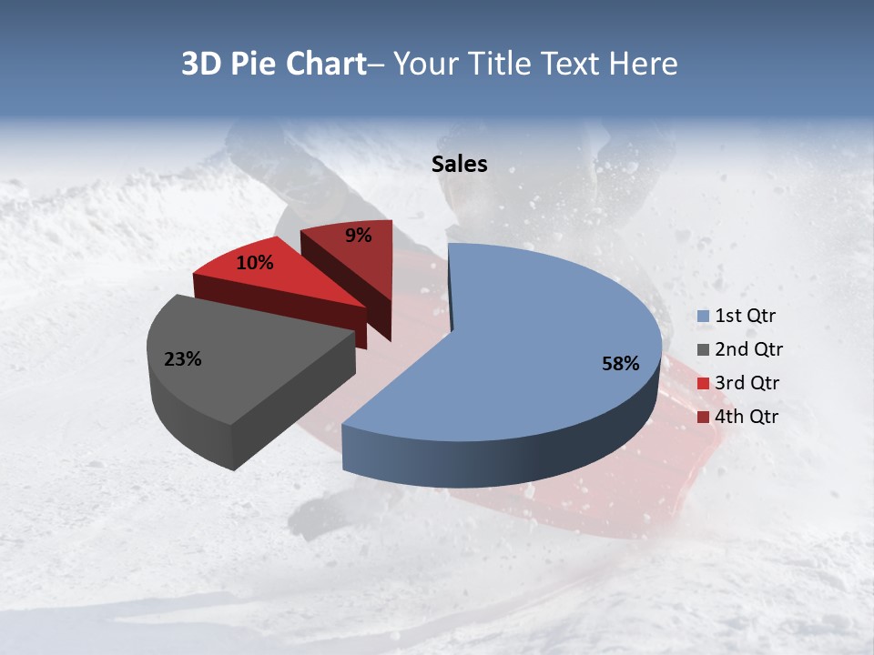 Sport Season Sled PowerPoint Template