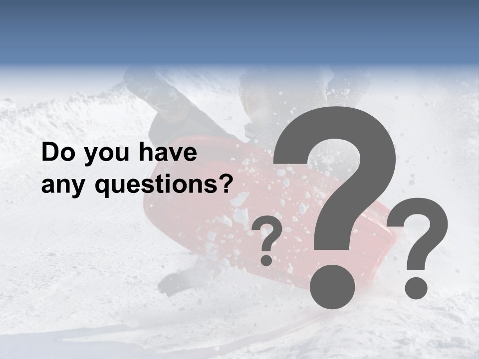 Sport Season Sled PowerPoint Template