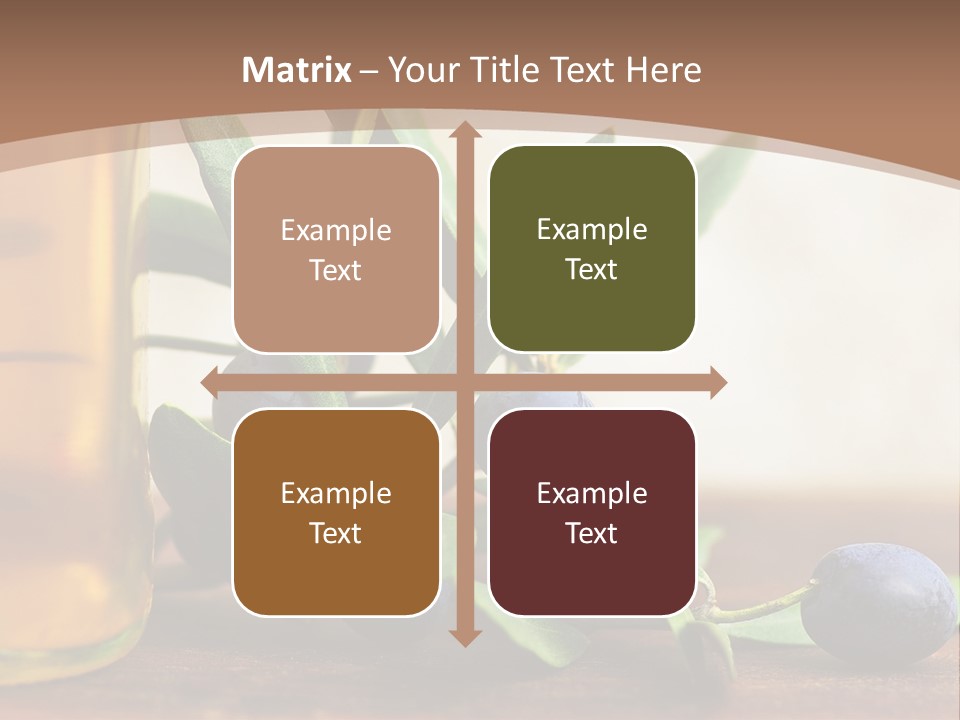 Oily Garden Condiment PowerPoint Template