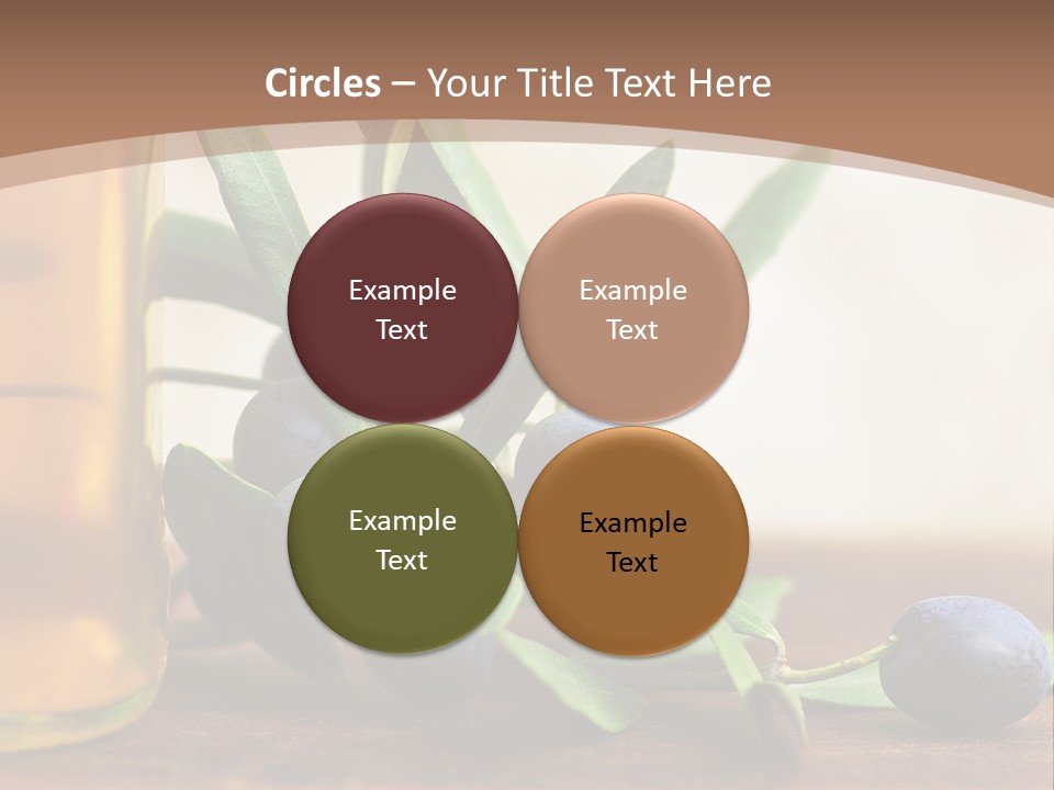 Oily Garden Condiment PowerPoint Template