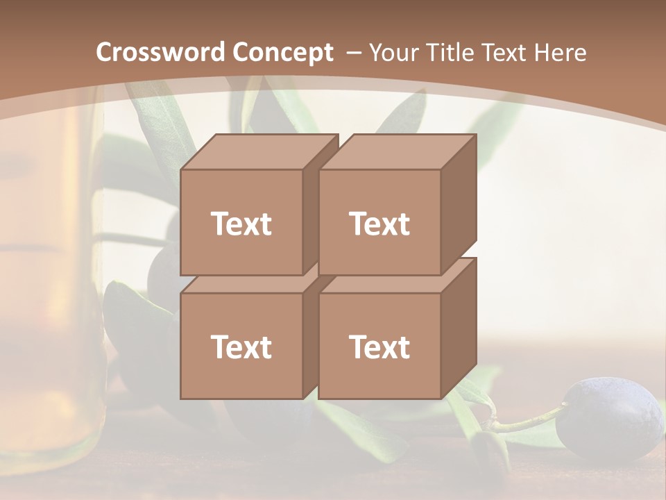 Oily Garden Condiment PowerPoint Template