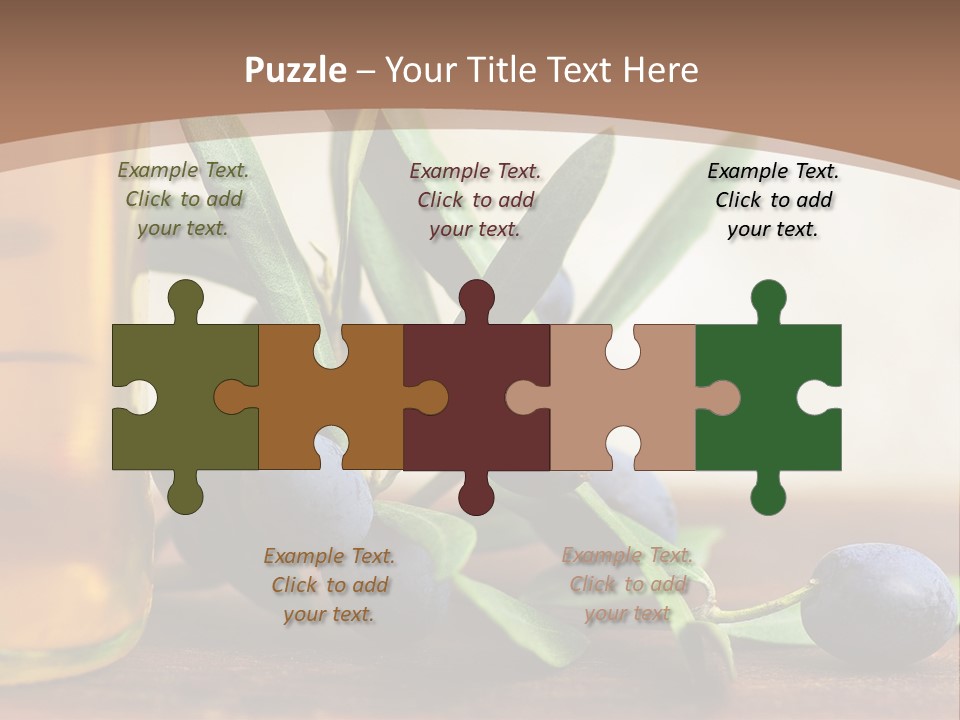 Oily Garden Condiment PowerPoint Template