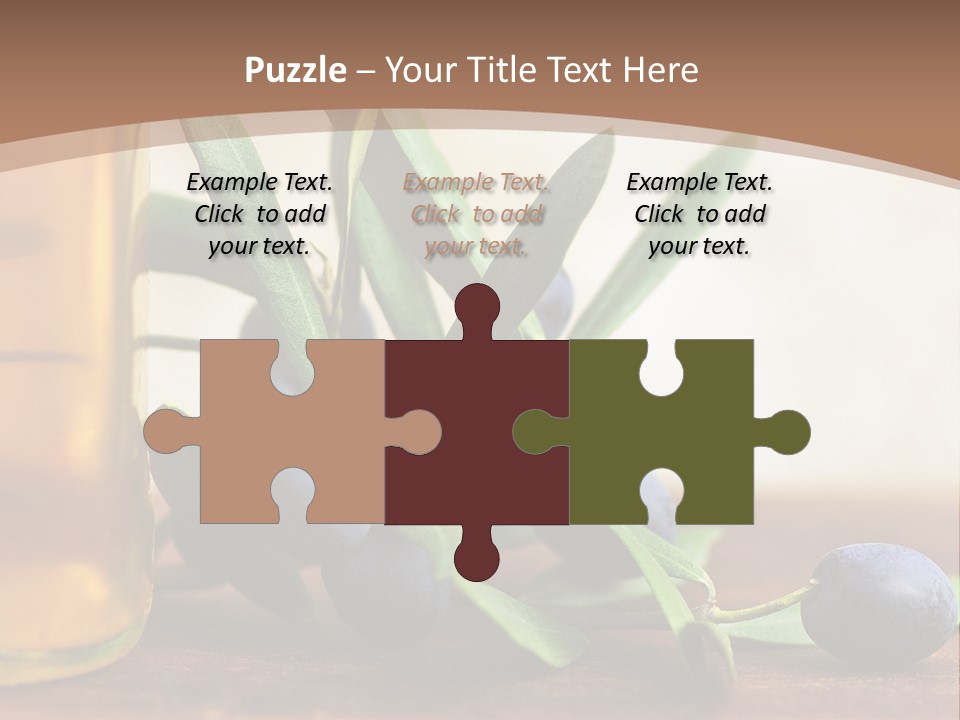 Oily Garden Condiment PowerPoint Template