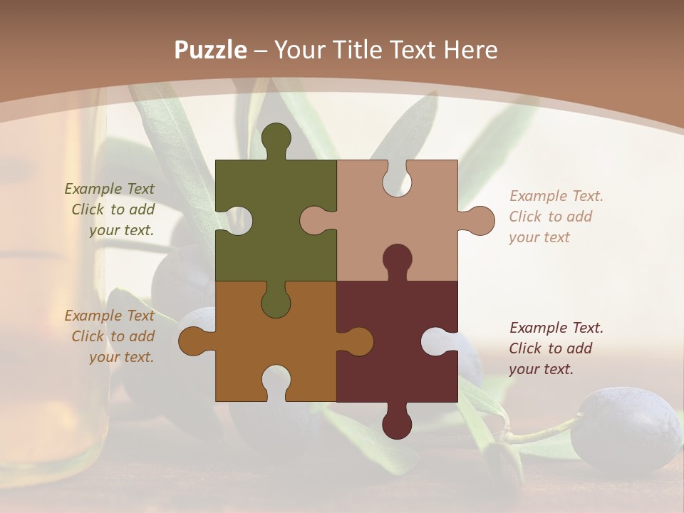 Oily Garden Condiment PowerPoint Template