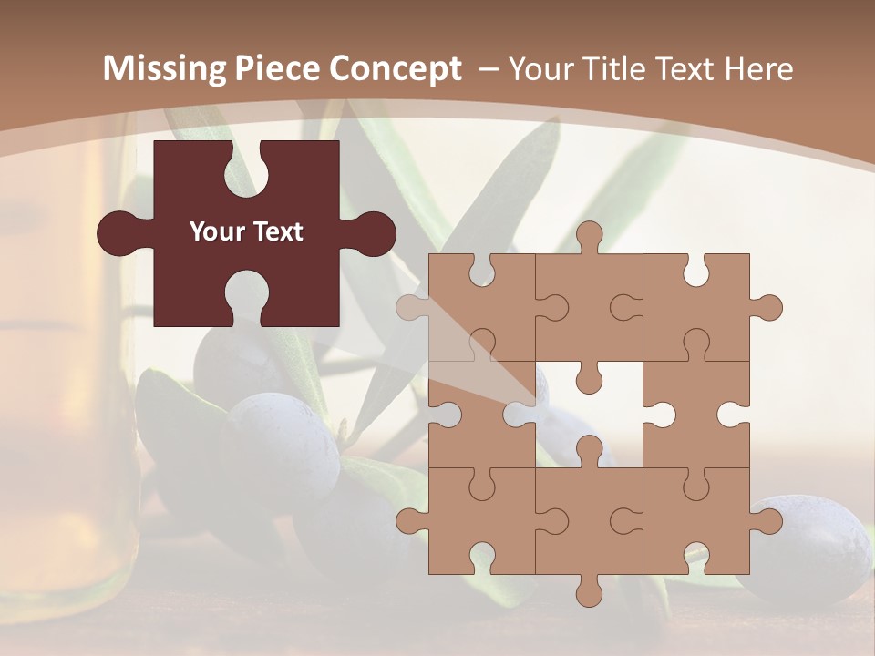 Oily Garden Condiment PowerPoint Template