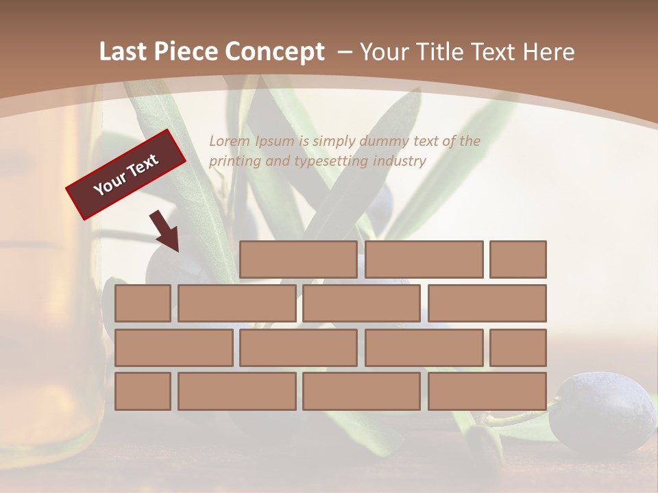 Oily Garden Condiment PowerPoint Template