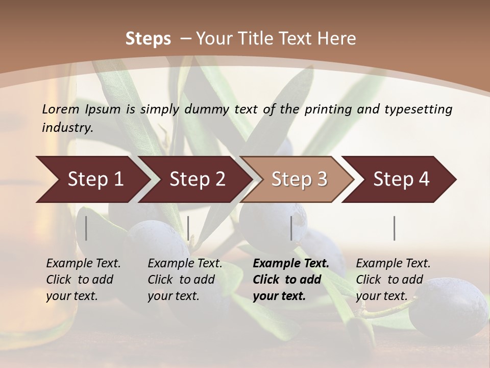 Oily Garden Condiment PowerPoint Template