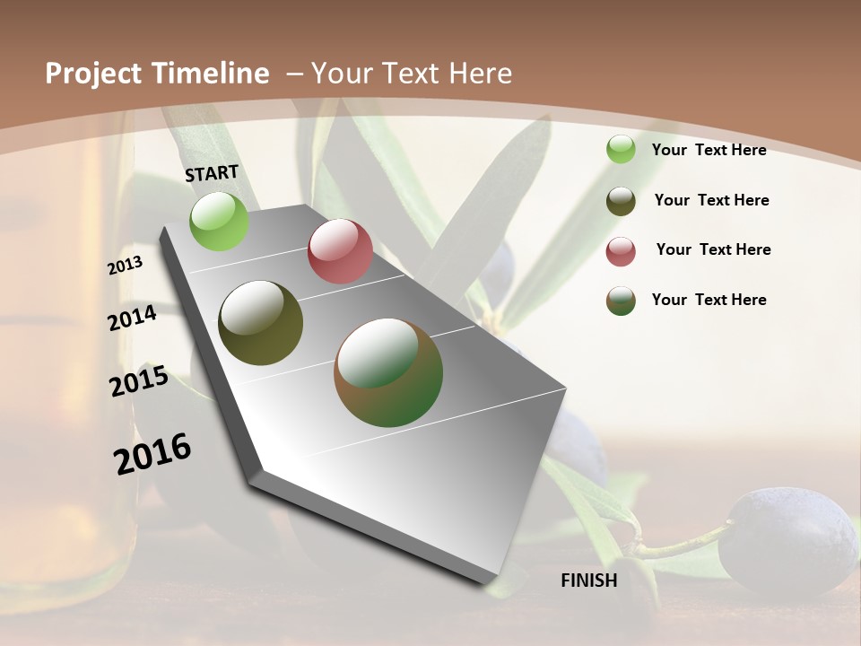 Oily Garden Condiment PowerPoint Template