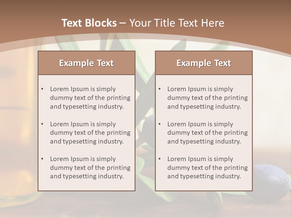 Oily Garden Condiment PowerPoint Template