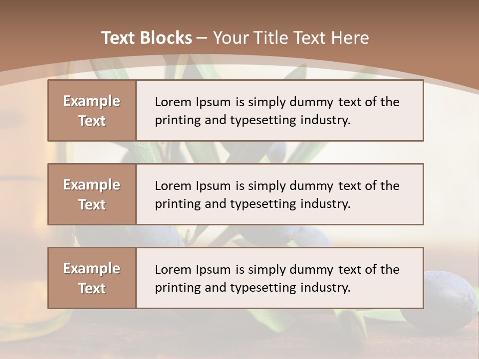 Oily Garden Condiment PowerPoint Template