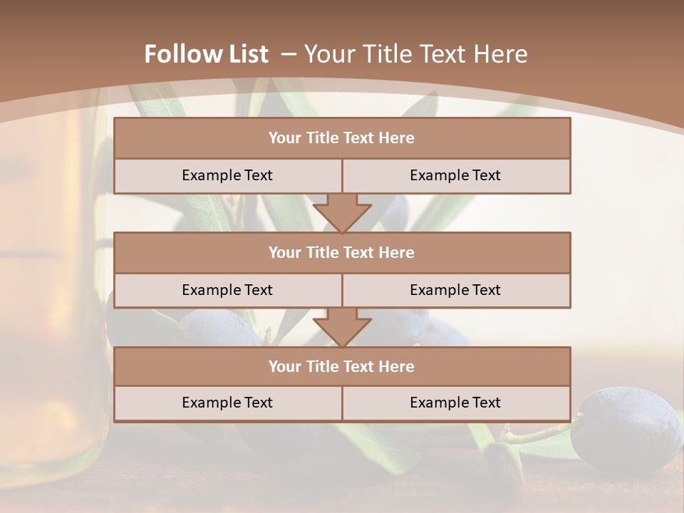 Oily Garden Condiment PowerPoint Template