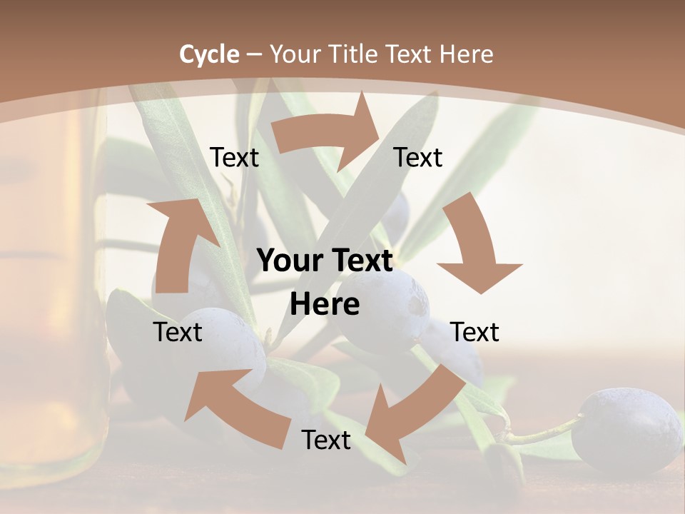 Oily Garden Condiment PowerPoint Template