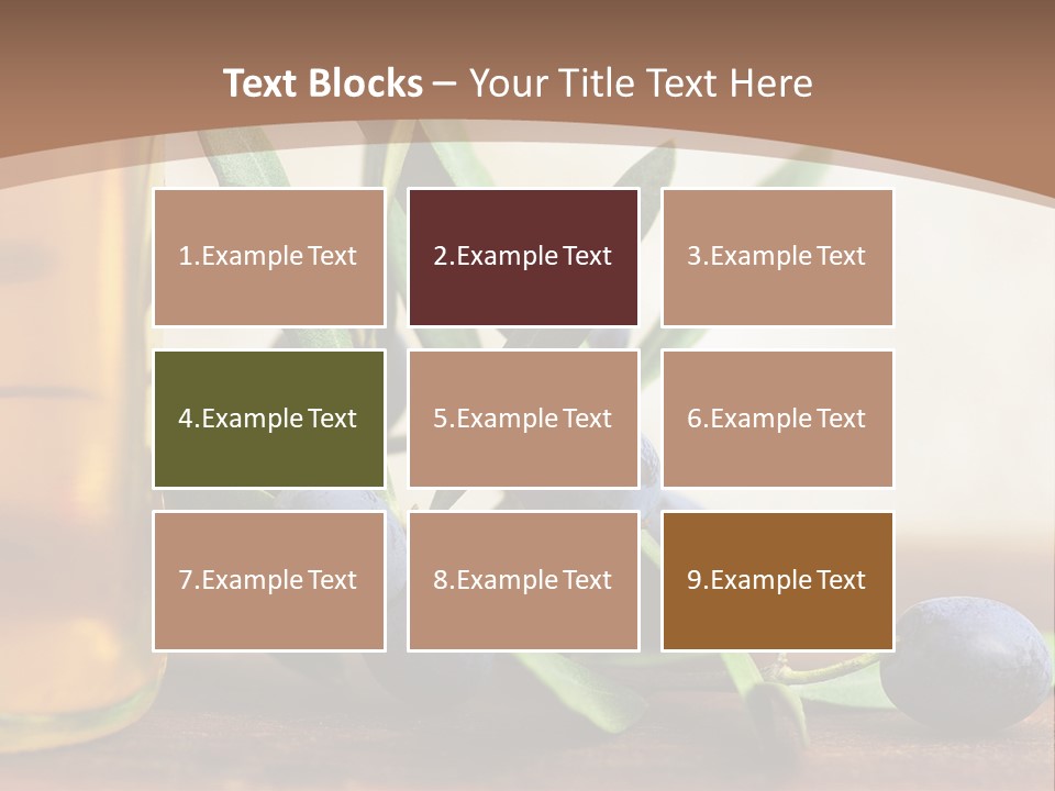 Oily Garden Condiment PowerPoint Template