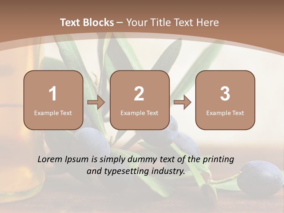 Oily Garden Condiment PowerPoint Template