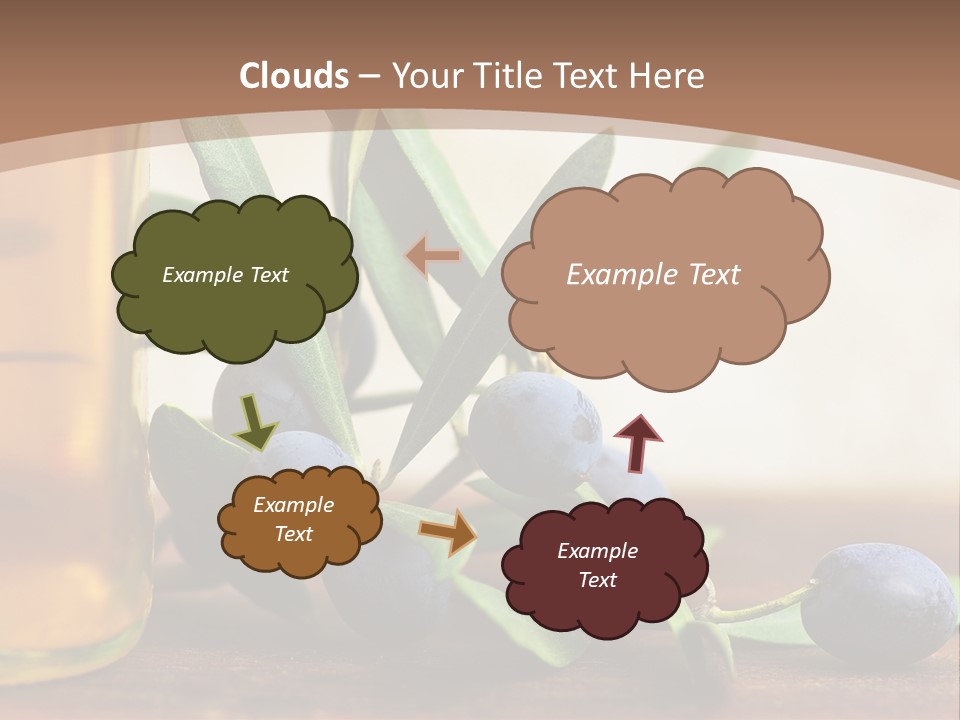 Oily Garden Condiment PowerPoint Template
