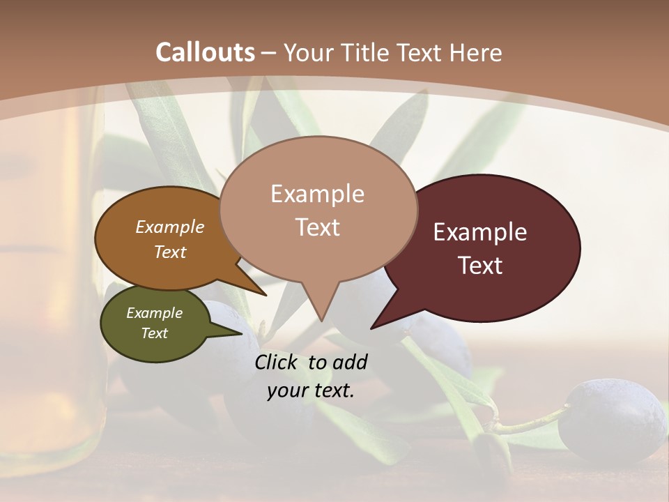 Oily Garden Condiment PowerPoint Template