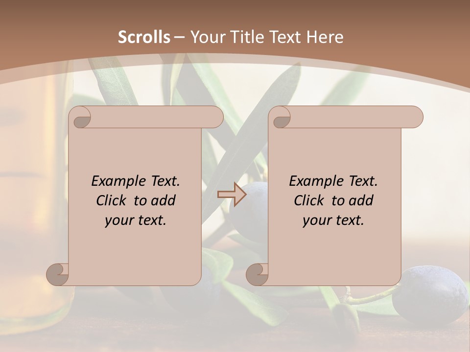 Oily Garden Condiment PowerPoint Template
