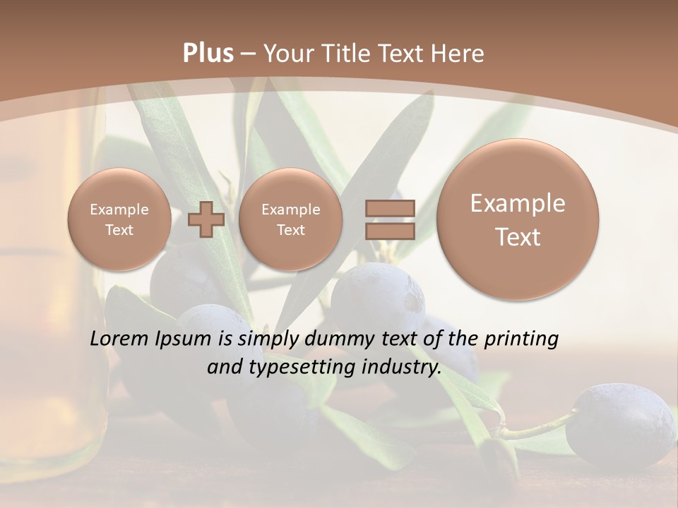 Oily Garden Condiment PowerPoint Template