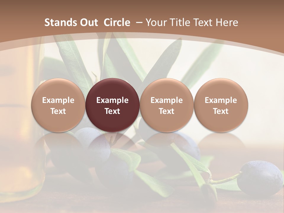 Oily Garden Condiment PowerPoint Template