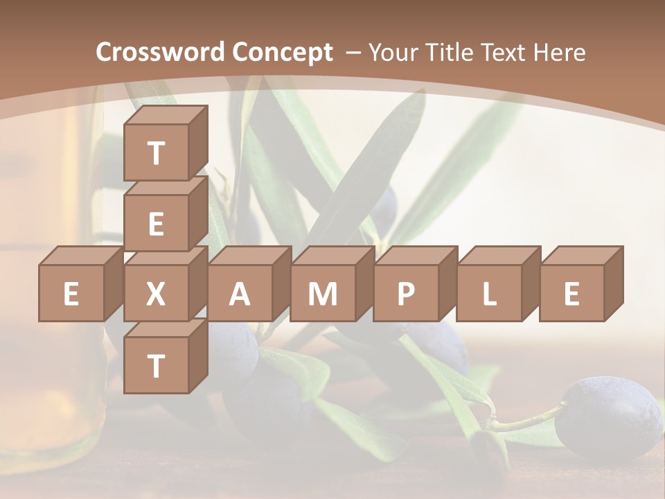 Oily Garden Condiment PowerPoint Template