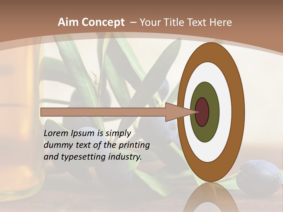 Oily Garden Condiment PowerPoint Template