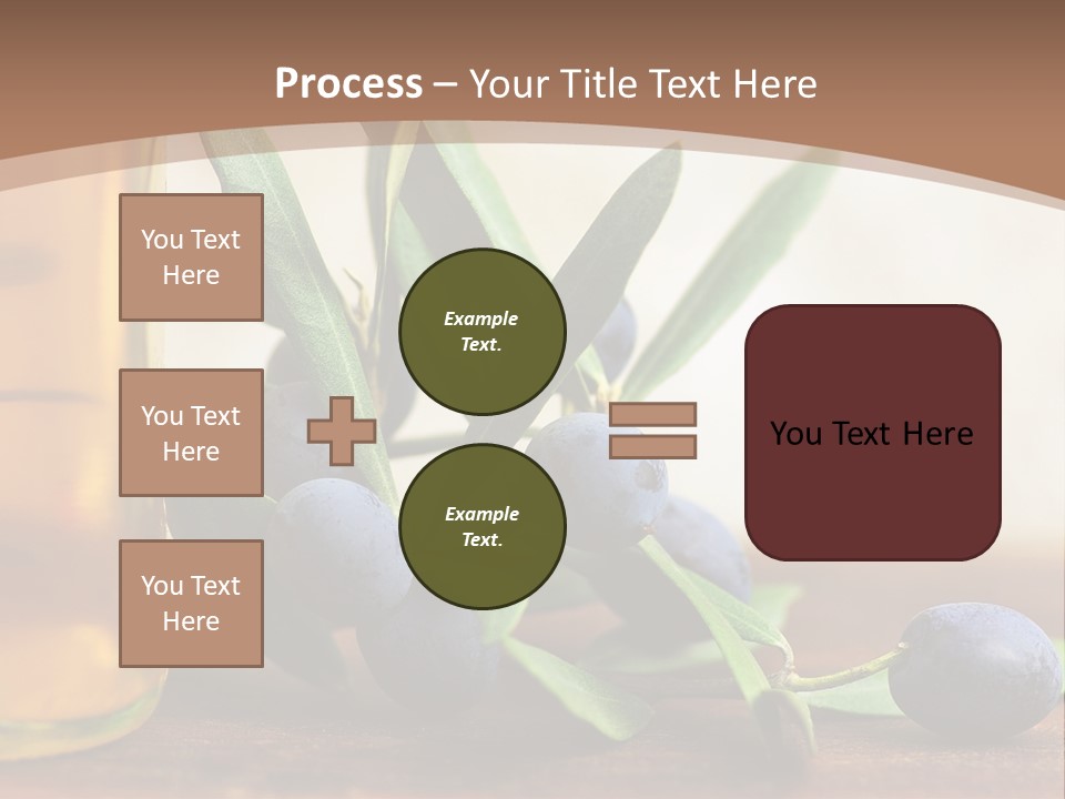 Oily Garden Condiment PowerPoint Template