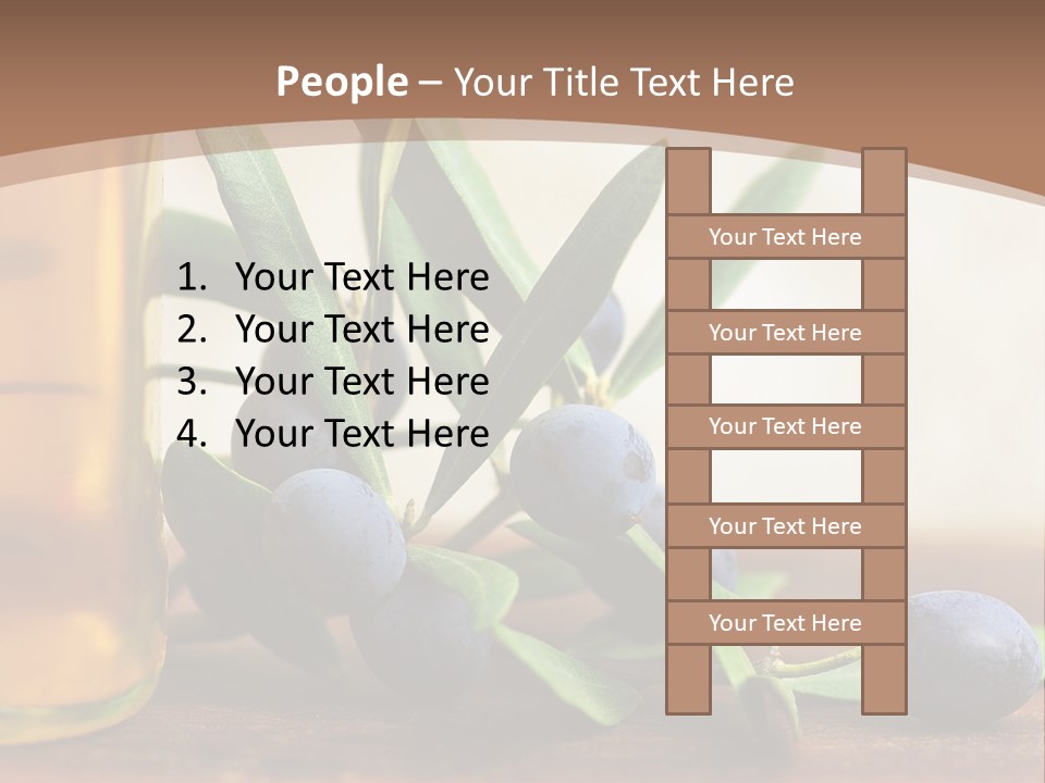 Oily Garden Condiment PowerPoint Template
